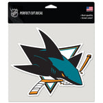 San Jose Sharks Perfect Cut Color Decal 8" x 8"