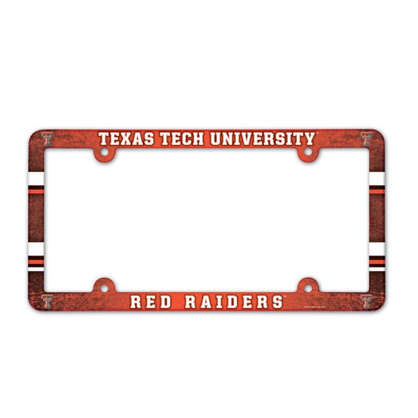 Wholesale-Texas Tech Red Raiders Lic Plate Frame Full Color