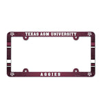 Texas A&M Aggies Lic Plate Frame Full Color