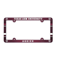 Texas A&M Aggies Lic Plate Frame Full Color