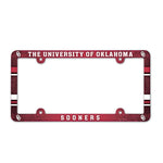 Wholesale-Oklahoma Sooners Lic Plate Frame Full Color