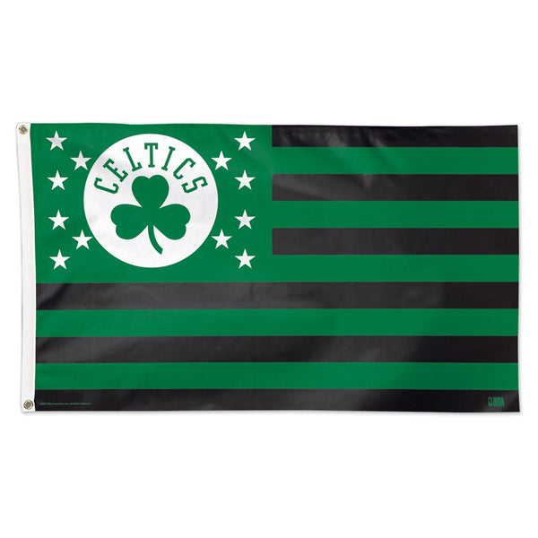 Boston Celtics / Patriotic Flag - Deluxe 3' X 5'