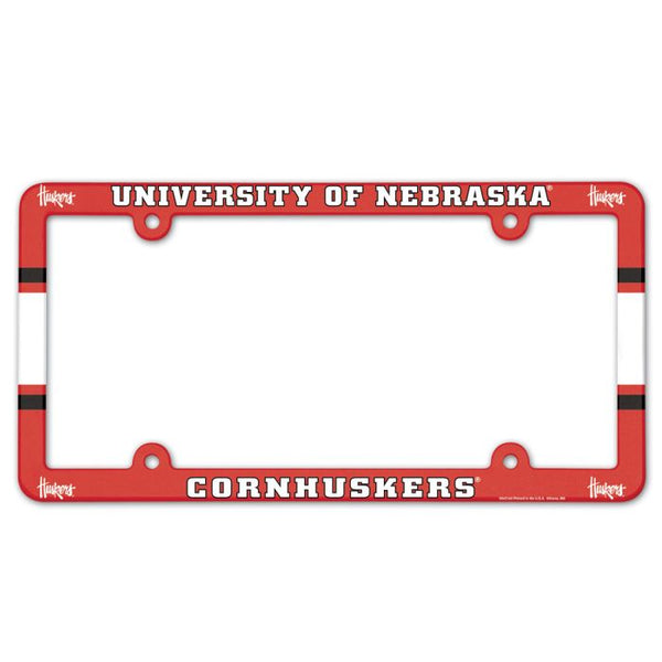 Wholesale-Nebraska Cornhuskers Lic Plate Frame Full Color