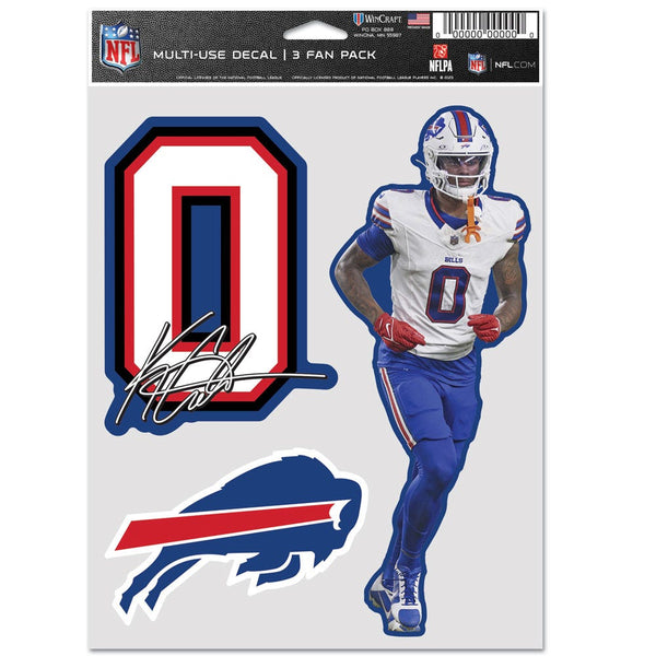Buffalo Bills Multi Use 3 Fan Pack Keon Coleman