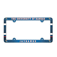 Kansas Jayhawks Lic Plate Frame Full Color