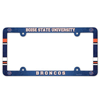 Boise State Broncos Lic Plate Frame Full Color