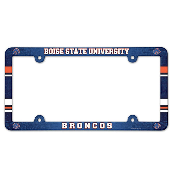 Boise State Broncos Lic Plate Frame Full Color
