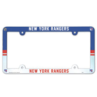 New York Rangers Lic Plate Frame Full Color