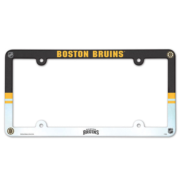 Boston Bruins Lic Plate Frame Full Color