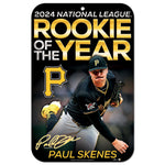 Pittsburgh Pirates Plastic Sign 11" x 17" Paul Skenes