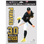 Pittsburgh Pirates PLAYERS CHOICE DIAMOND CLUB(R) Multi Use 3 Fan Pack Paul Skenes