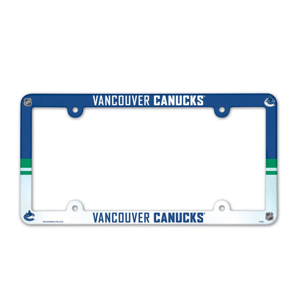 Vancouver Canucks Lic Plate Frame Full Color