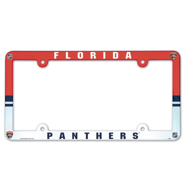 Florida Panthers Lic Plate Frame Full Color