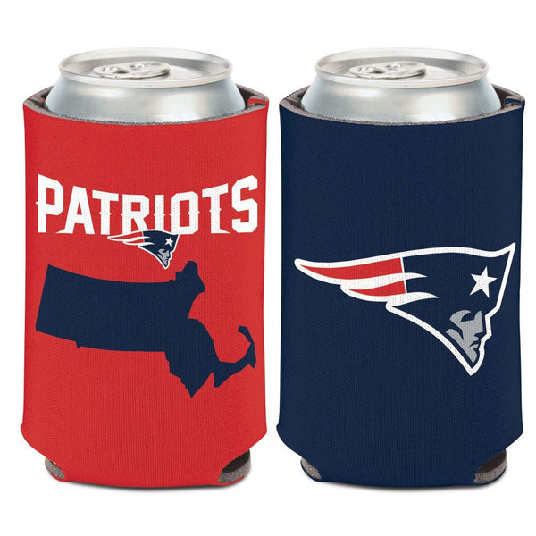 New England Patriots STATE SHAPE Can Cooler 12 oz.