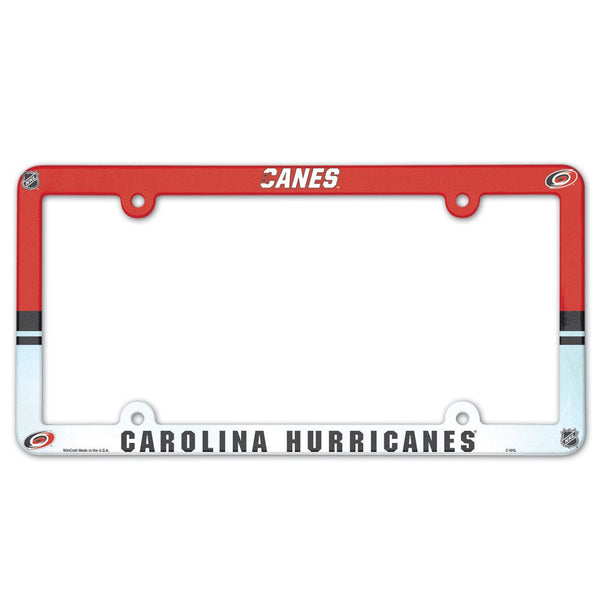 Carolina Hurricanes Lic Plate Frame Full Color