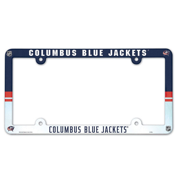 Columbus Blue Jackets Lic Plate Frame Full Color
