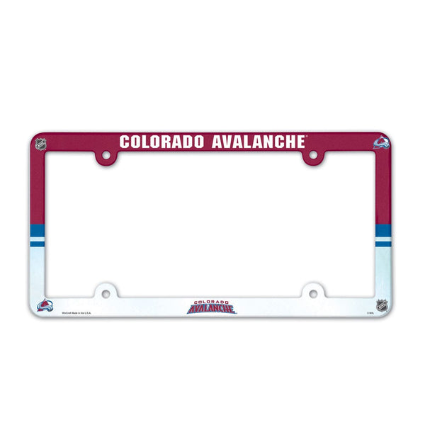 Colorado Avalanche Lic Plate Frame Full Color