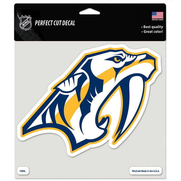 Nashville Predators Perfect Cut Color Decal 8" x 8"