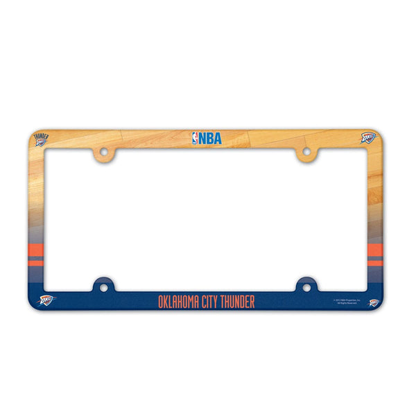Oklahoma City Thunder Lic Plate Frame Full Color