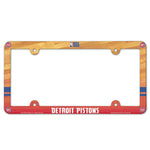 Detroit Pistons Lic Plate Frame Full Color
