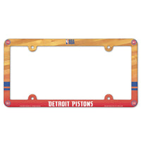 Detroit Pistons Lic Plate Frame Full Color