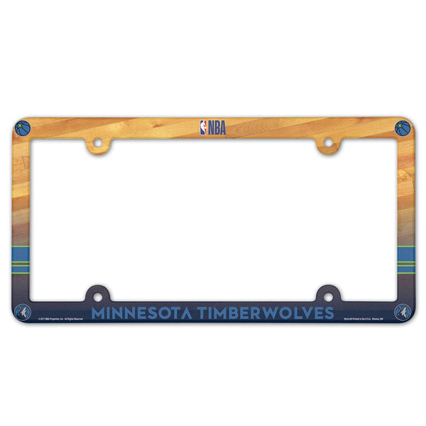 Minnesota Timberwolves Lic Plate Frame Full Color