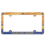 Golden State Warriors Lic Plate Frame Full Color