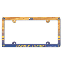 Golden State Warriors Lic Plate Frame Full Color
