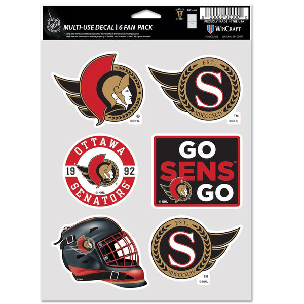 Ottawa Senators Multi Use 6 FAN PACK