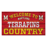 Maryland Terrapins Wood Sign 13"x24" 1/4" thick