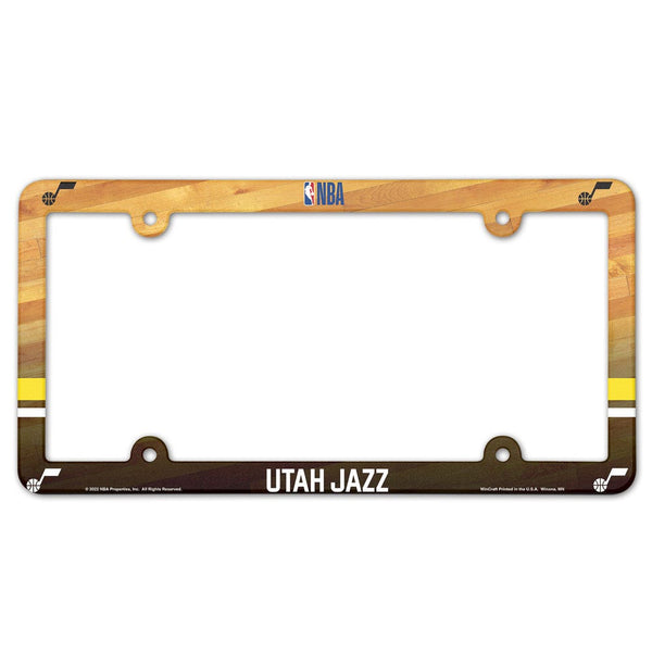 Utah Jazz Lic Plate Frame Full Color