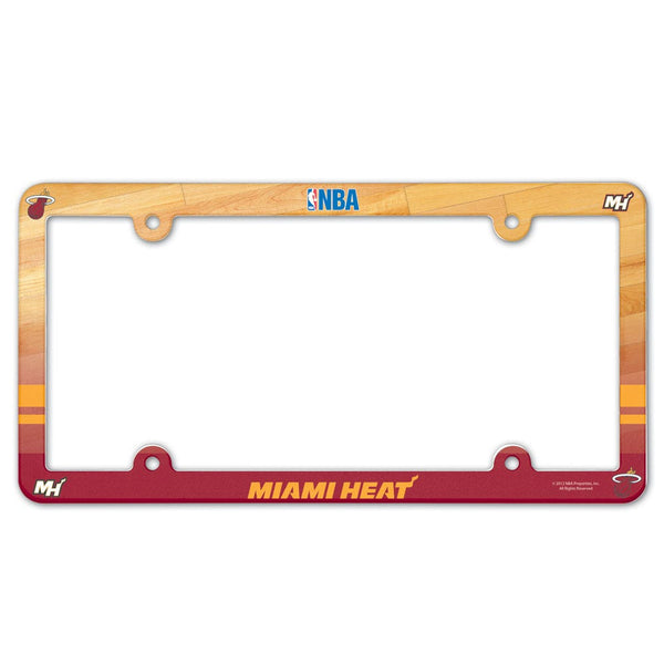 Miami Heat Lic Plate Frame Full Color