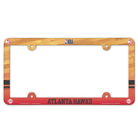 Atlanta Hawks Lic Plate Frame Full Color