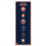 Houston Astros Wood Sign 6" x 17"