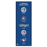 Toronto Blue Jays Wood Sign 6" x 17"