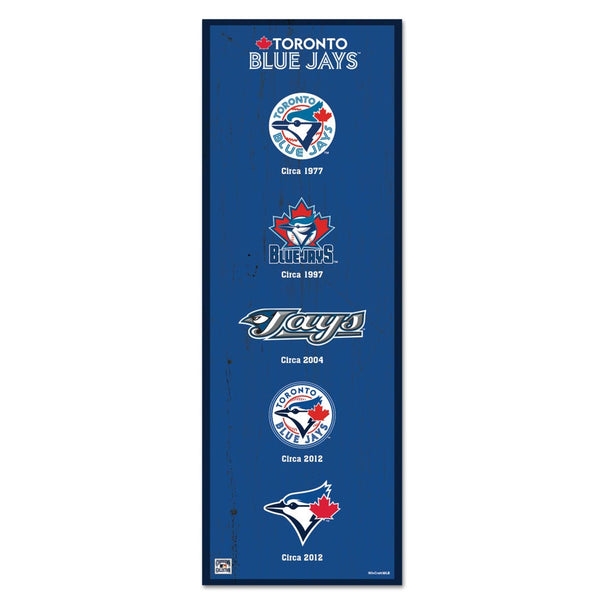 Toronto Blue Jays Wood Sign 6" x 17"