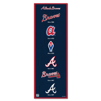 Atlanta Braves Wood Sign 6" x 17"
