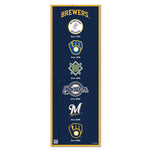 Milwaukee Brewers Wood Sign 6" x 17"