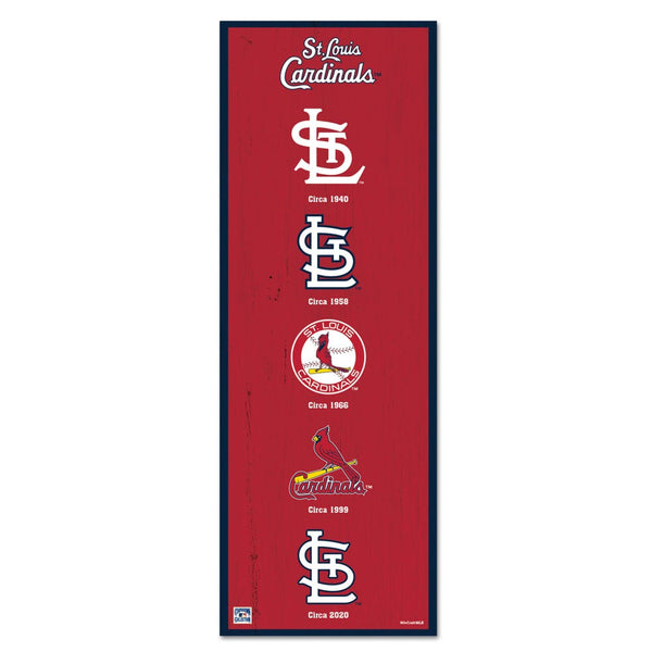 St. Louis Cardinals Wood Sign 6" x 17"