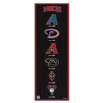Arizona Diamondbacks Wood Sign 6" x 17"