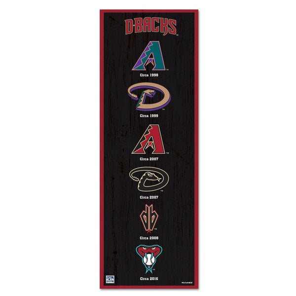 Arizona Diamondbacks Wood Sign 6" x 17"