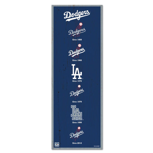 Los Angeles Dodgers Wood Sign 6" x 17"