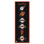 San Francisco Giants Wood Sign 6" x 17"