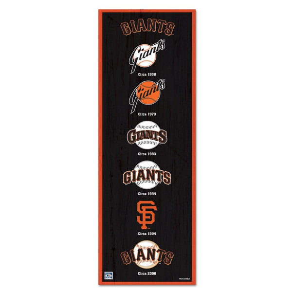 San Francisco Giants Wood Sign 6" x 17"