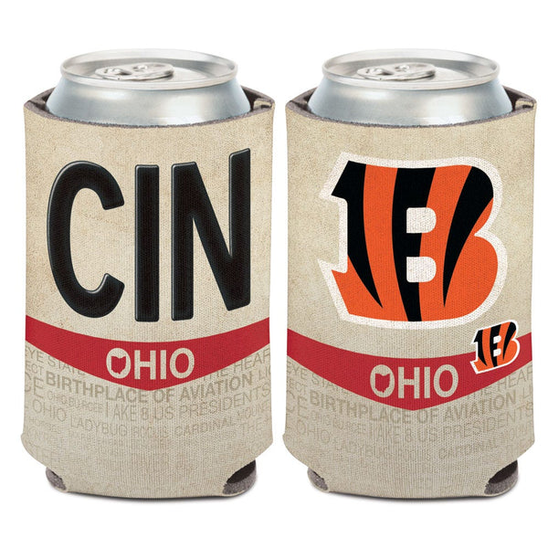 Cincinnati Bengals STATE PLATE Can Cooler 12 oz.