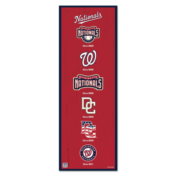 Washington Nationals Wood Sign 6" x 17"