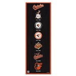 Baltimore Orioles Wood Sign 6" x 17"