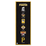 Pittsburgh Pirates Wood Sign 6" x 17"