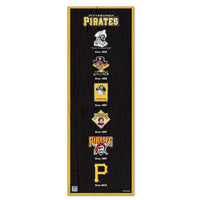 Pittsburgh Pirates Wood Sign 6" x 17"