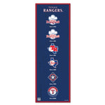 Texas Rangers Wood Sign 6" x 17"